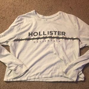 White Hollister crop top